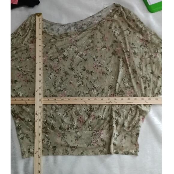 Mudd green floral Dolman Whimsigoth Office work career Goblincore Forest fairy - Picture 3 of 5